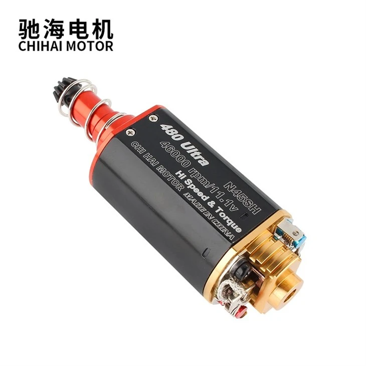 480Ultra-11TPA High Torque Large Silver Brush Airsoft Motor